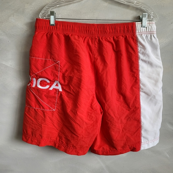 NAUTICA COLORBLOCK PATCHWORK SWIM TRUNKS Size L - Picture 8 of 10